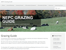 Tablet Screenshot of grazingguide.net